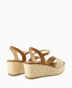 Unisa Sandaal Met Hak Kebek_Mar Bruin*Dames Sandalen