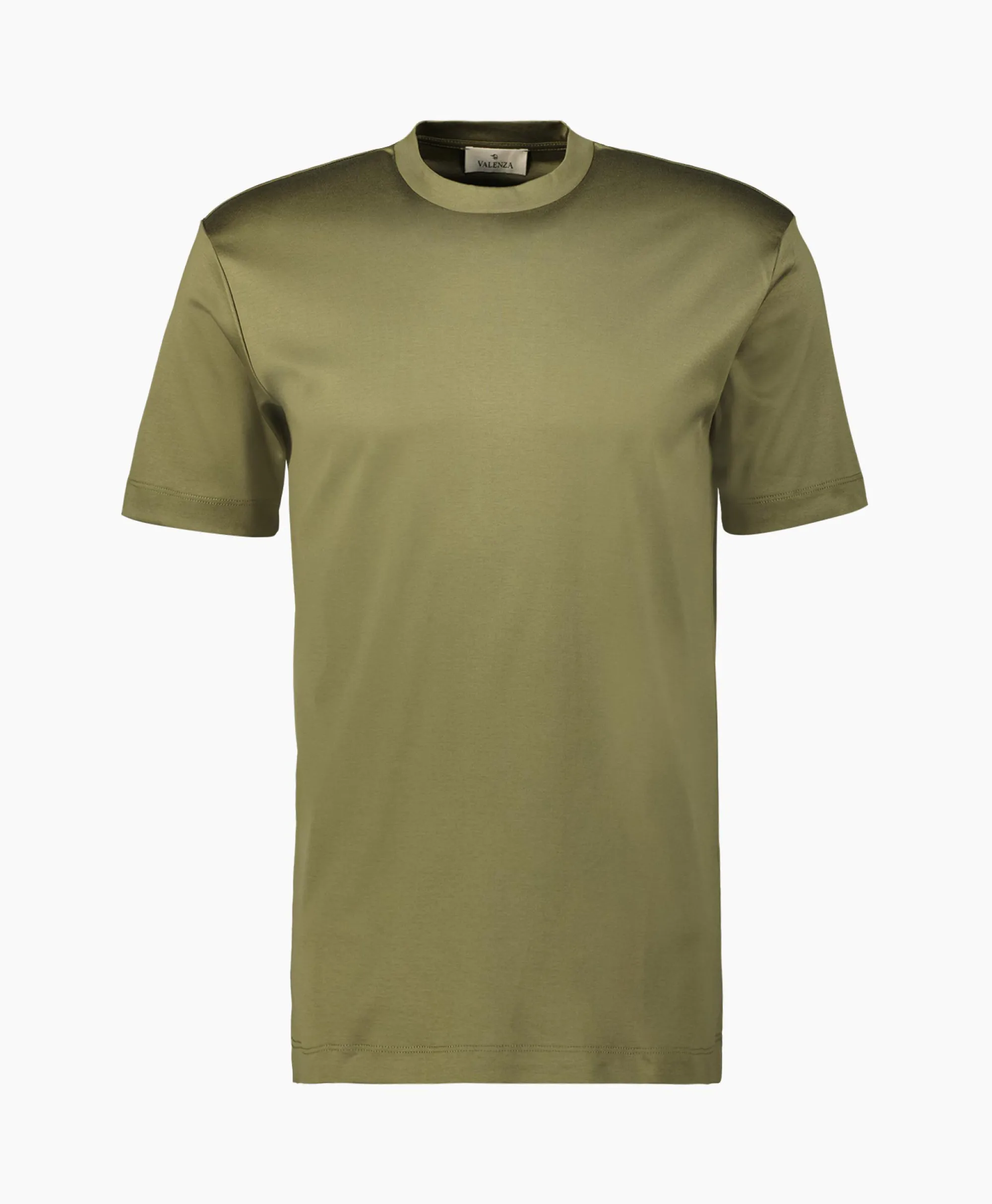 Valenza T-Shirt Interlock Supima Groen*Heren T-Shirts