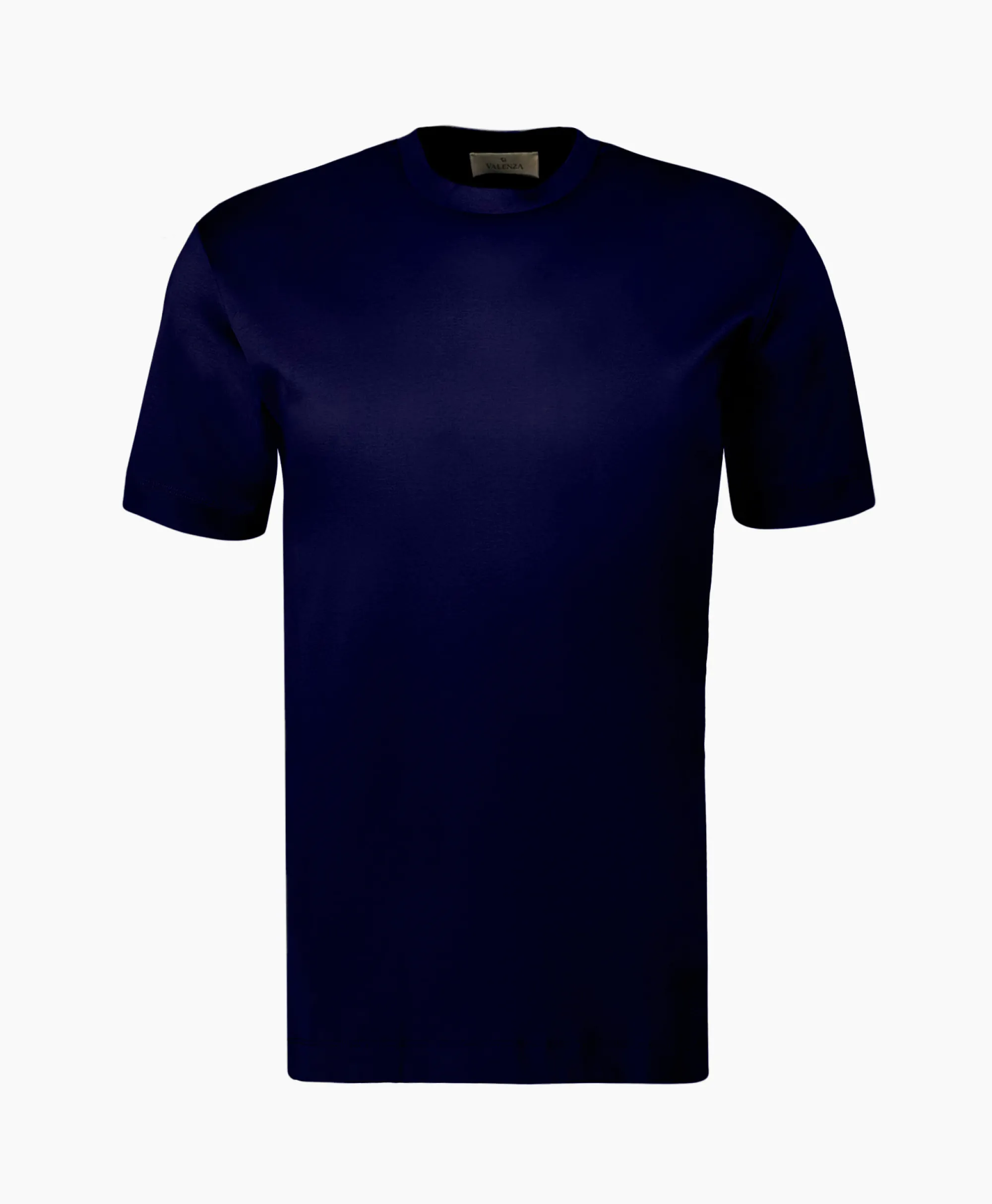Valenza T-Shirt Interlock Supima Blauw*Heren T-Shirts