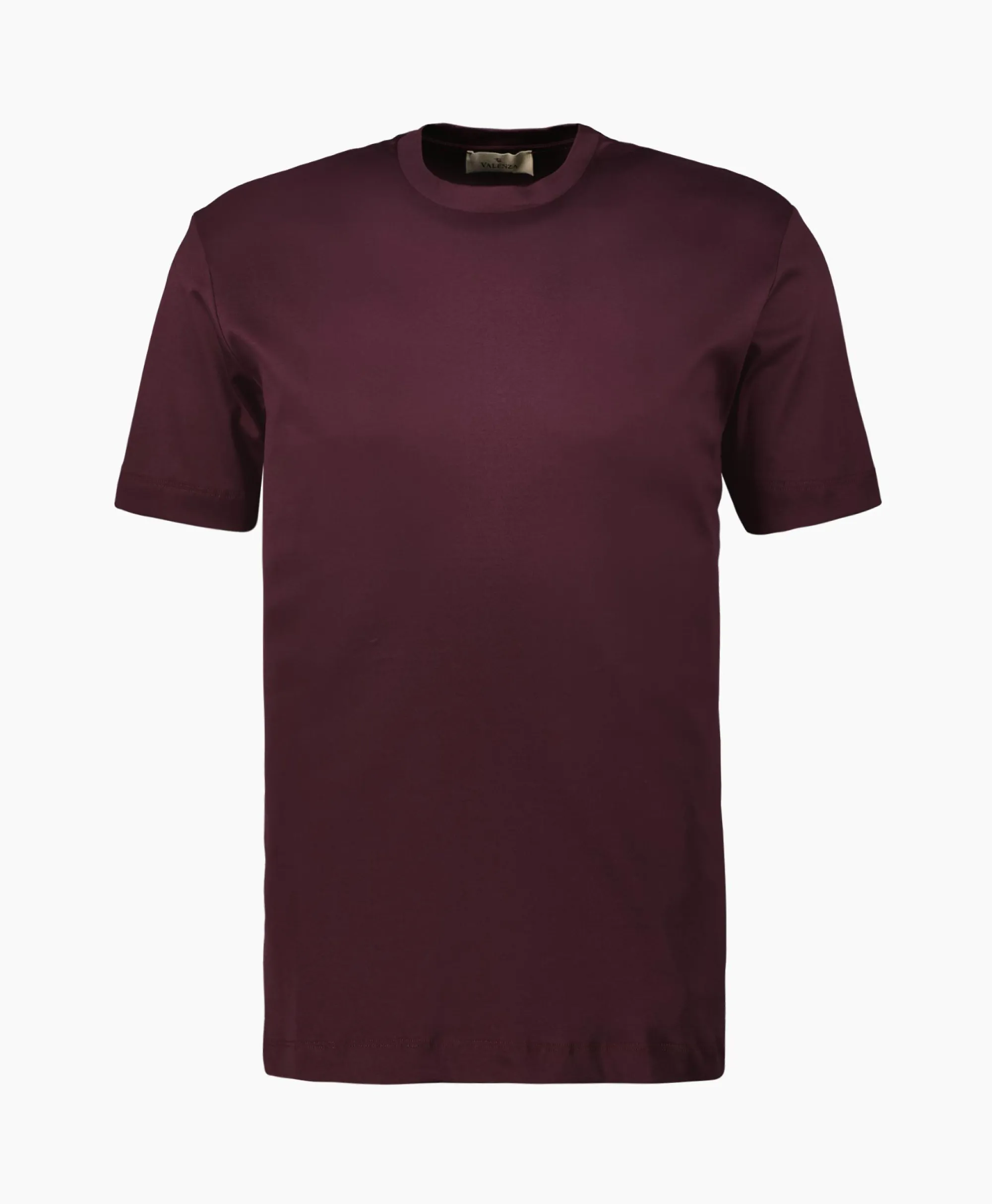 Valenza T-Shirt Interlock Supima Bordeaux*Heren T-Shirts