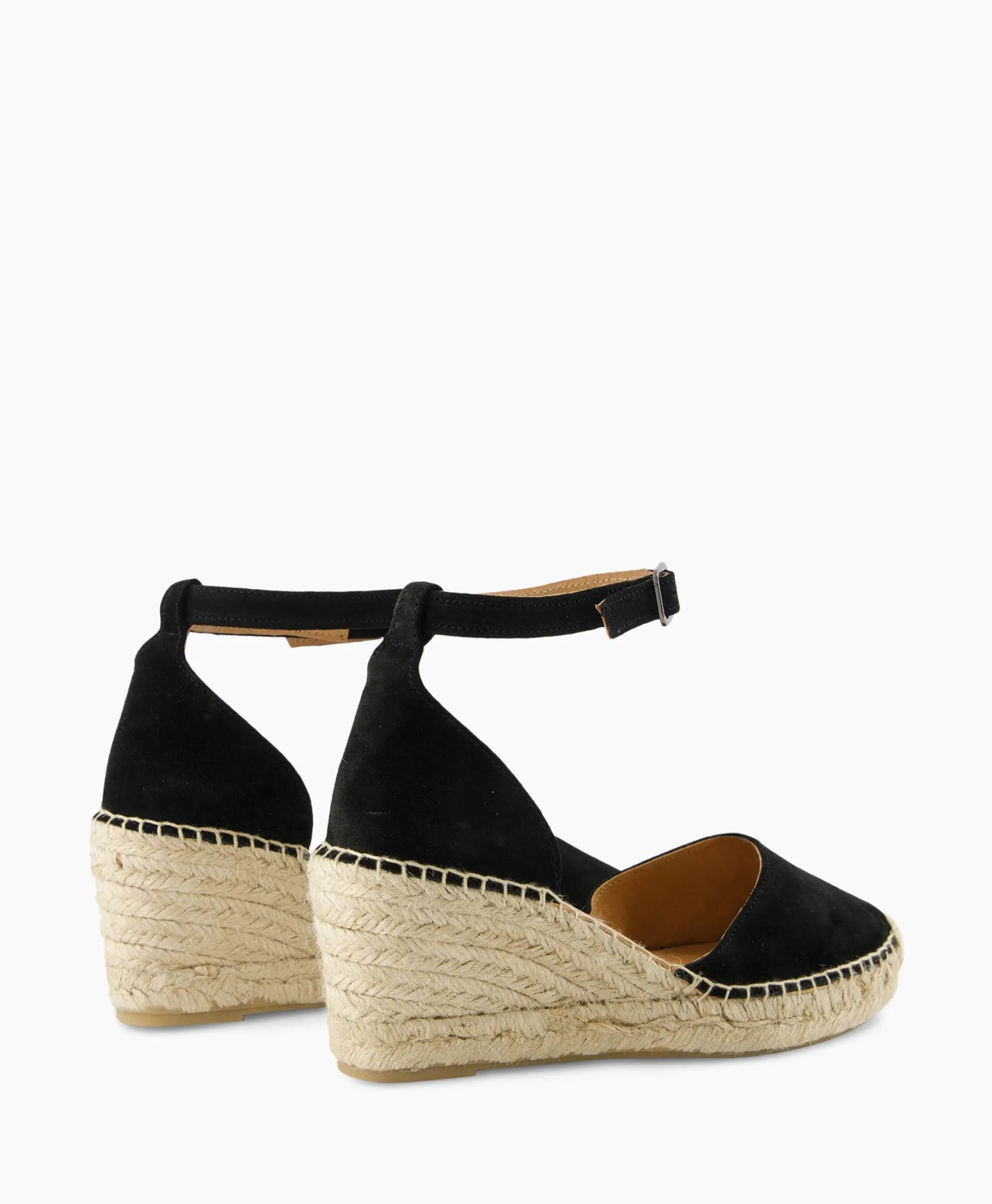 Via Vai Espadrille Flora Braid Zwart*Dames Instappers