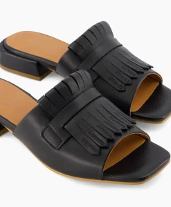 Via Vai Sandaal Met Hak Gigi Randy Zwart*Dames Sandalen