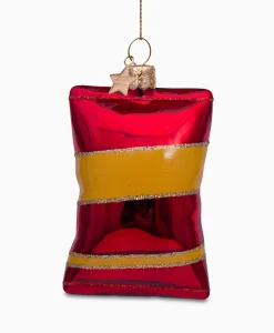 Vondels Kerstbal Naturel Chips Rood*Lifestyle Lifestyle