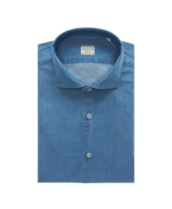 Xacus Casual Shirt Blauw*Heren Overhemden