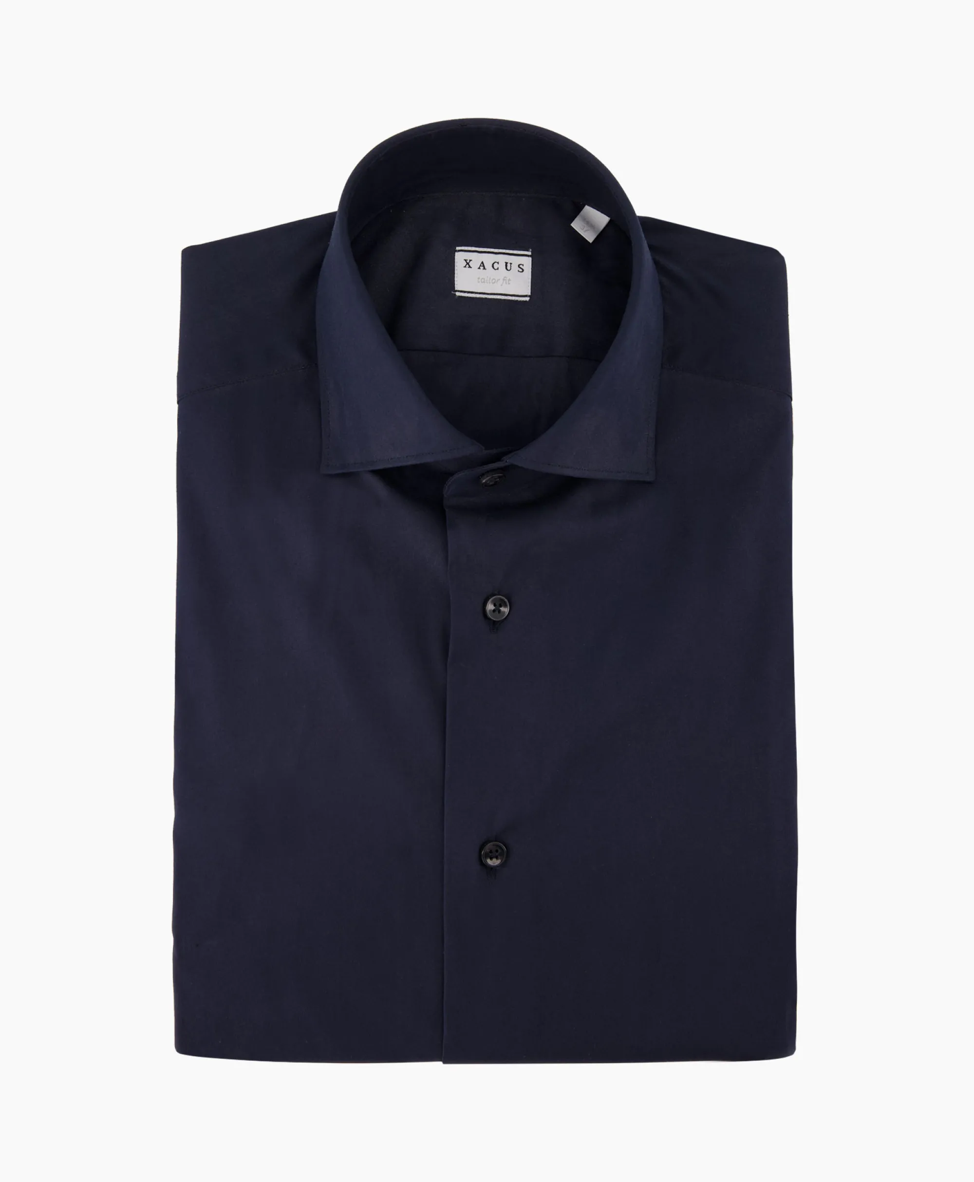 Xacus Tailor Fit Shirt Donker Blauw*Heren Overhemden
