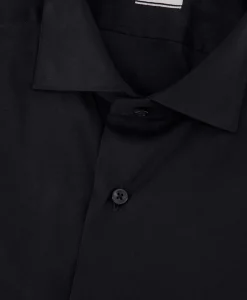 Xacus Tailor Fit Shirt Zwart*Heren Overhemden