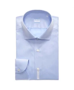 Xacus Travel Shirt Licht Blauw*Heren Overhemden