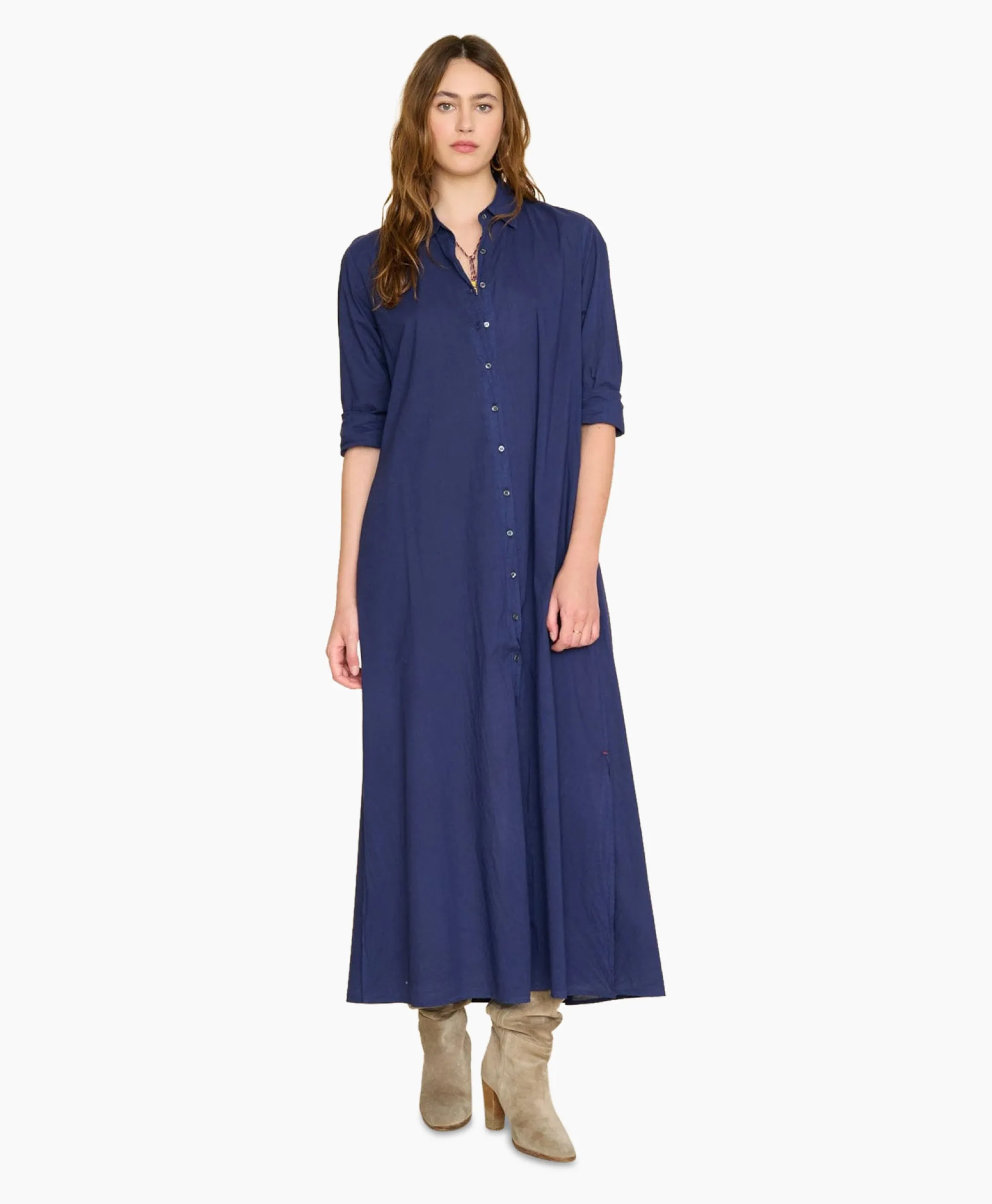 Xirena Maxi Jurk Boden Donker Blauw*Dames Bruiloftskleding