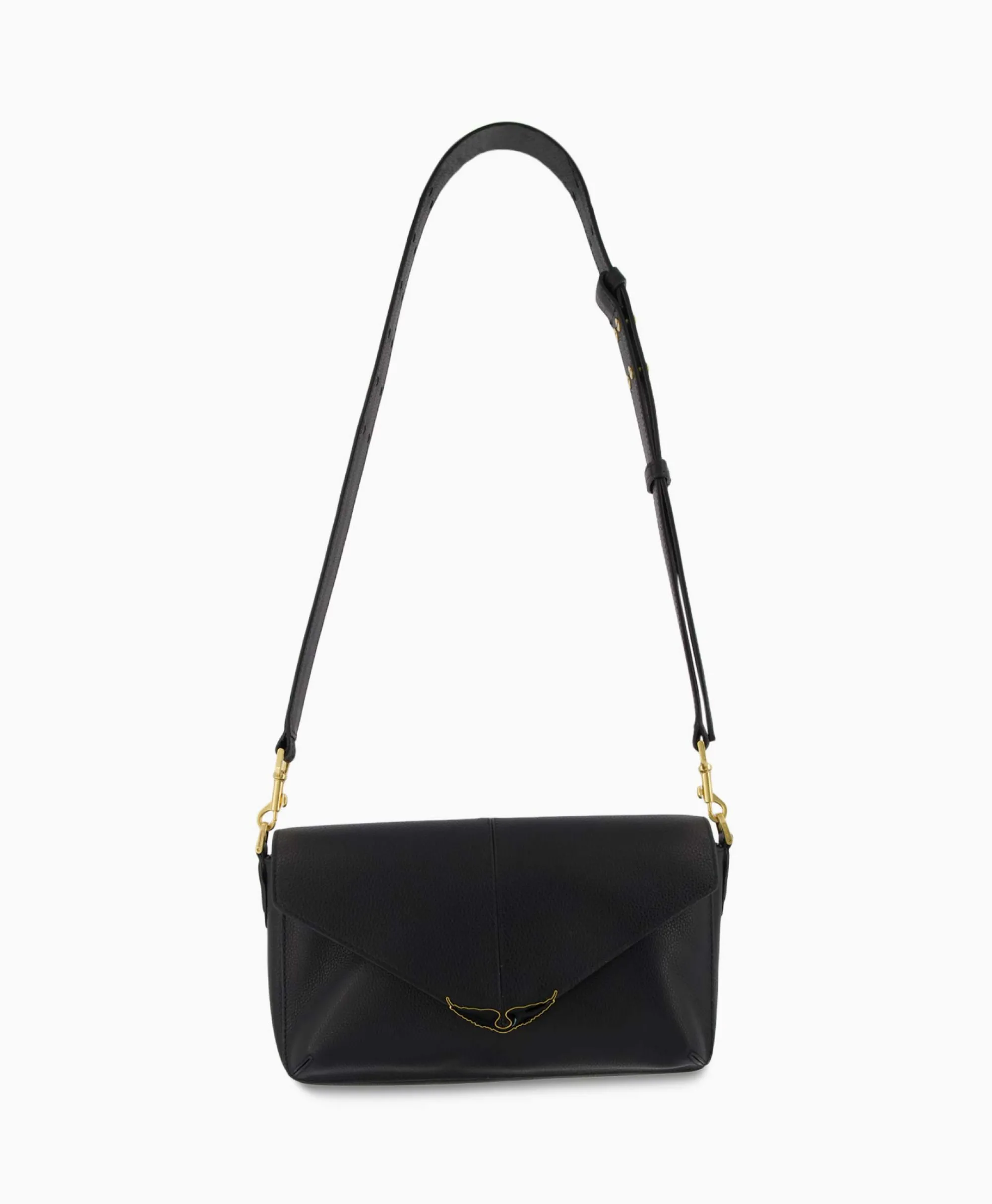 Zadig & Voltaire Zadig & Voltaire Crossbody Tas Borderline Daily Grained Leath Zwart*Dames Tassen