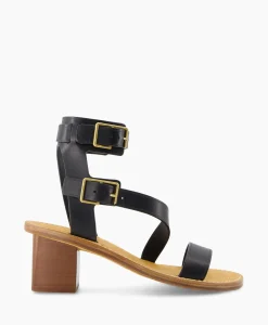 Zadig & Voltaire Zadig & Voltaire Sandaal Met Hak Cecilia Caprese Sandal Leather Zwart*Dames Sandalen