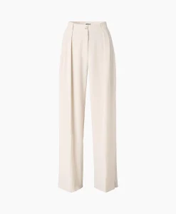 Zenggi Pantalon Wide Pleated Off White*Dames Broeken